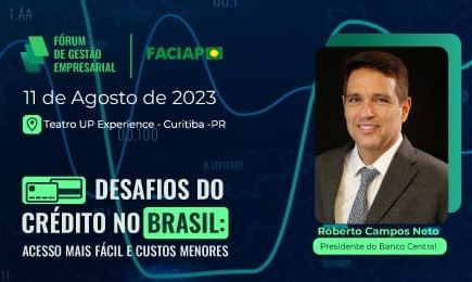 EVENTO: Ricken vai mediar painel com lideranças das cooperativas de crédito no Fórum de Gestão Empresarial, que será aberto pelo presidente do BC