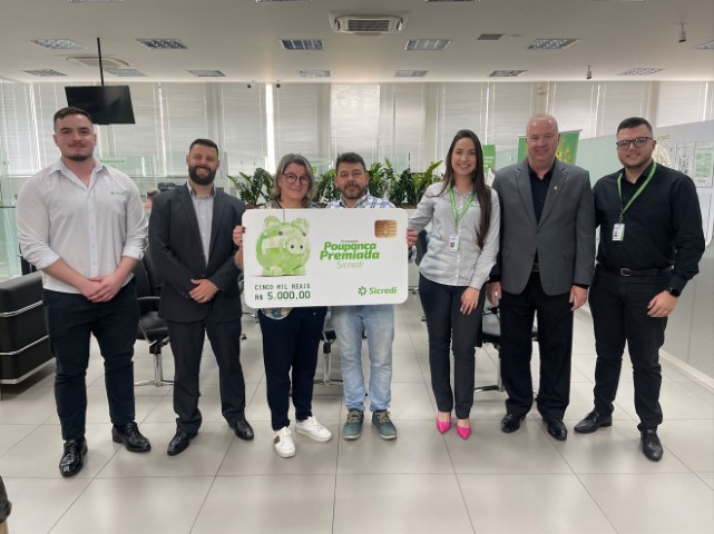 CRÉDITO: Novo ganhador da Poupança Premiada Sicredi é de Ponta Grossa