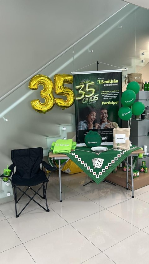 CRÉDITO: Sicredi Campos Gerais e Grande Curitiba PR/SP vai distribuir R$1,5 milhão em prêmios na campanha promocional de 35 anos