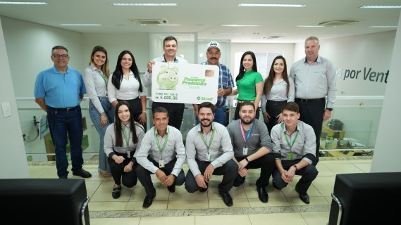 CRÉDITO: Ganhador da Poupança Premiada Sicredi é de Ventania  