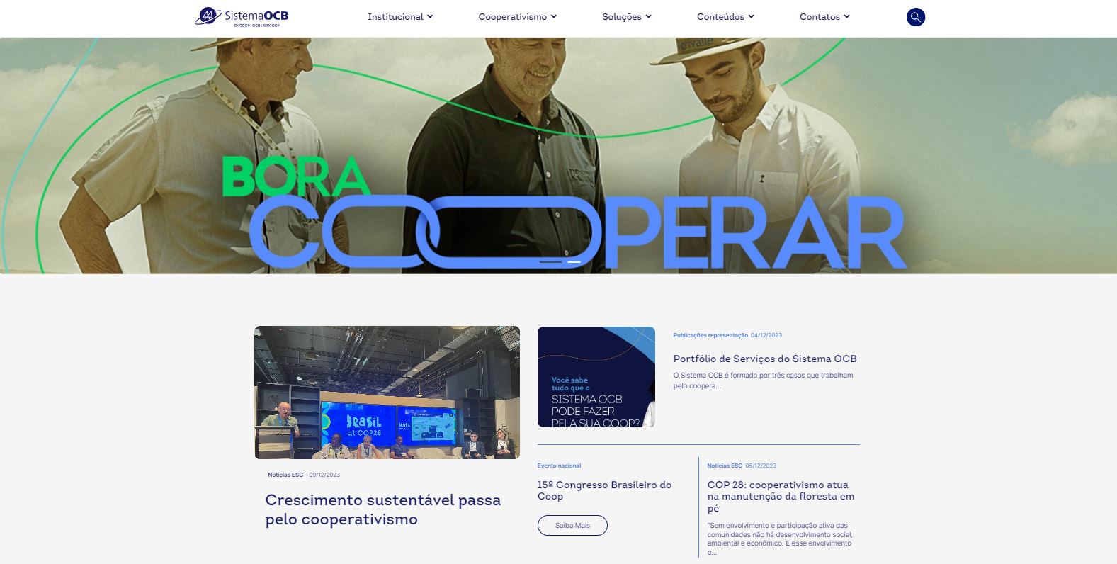 COMUNICAÇÃO: Sistema OCB lança novo portal