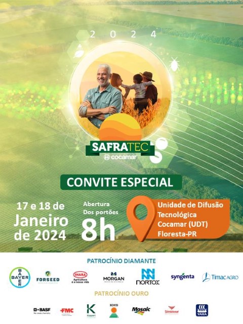 AGRO: Cocamar espera 6 mil visitantes no Safratec, nesta quarta e quinta-feira 