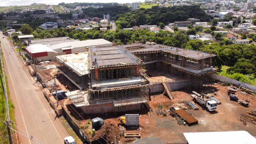 CRÉDITO: Obras da nova sede administrativa da Sicredi Parque chegam a 25%