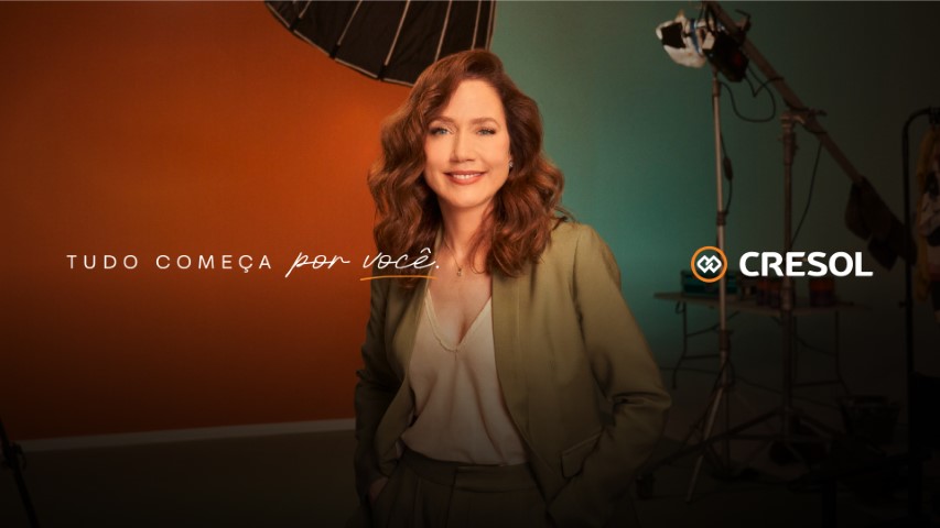 CRÉDITO: Cresol renova com Camila Morgado e lança nova campanha “Tudo começa por você”