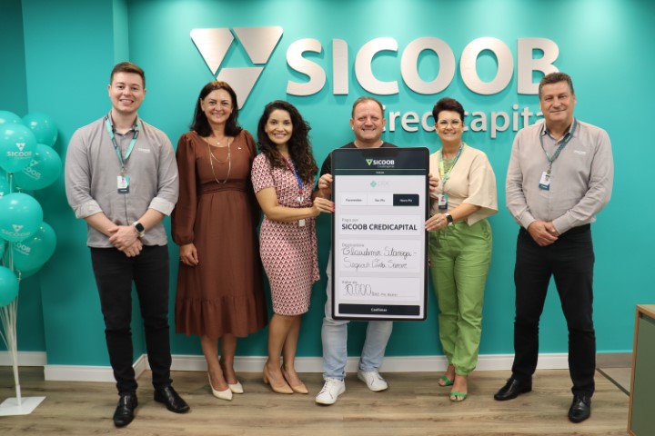 CRÉDITO: Cooperado do Sicoob Credicapital é premiado com R$ 10 mil através de sorteio mensal de capitalização