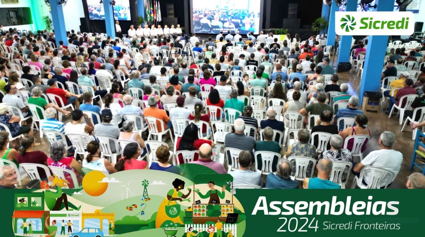 CRÉDITO: Sicredi Fronteiras PR/SC/SP quebra recorde de público na Assembleia 2024