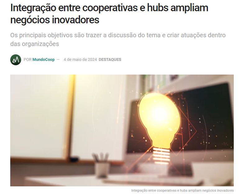 MUNDOCOOP: Revista traz matéria sobre Hubs de Inovação do Sistema Ocepar