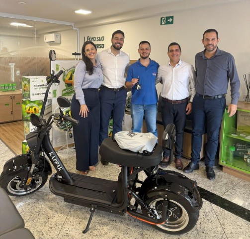 Sicredi Dexis inicia a entrega das 113 scooters sorteadas