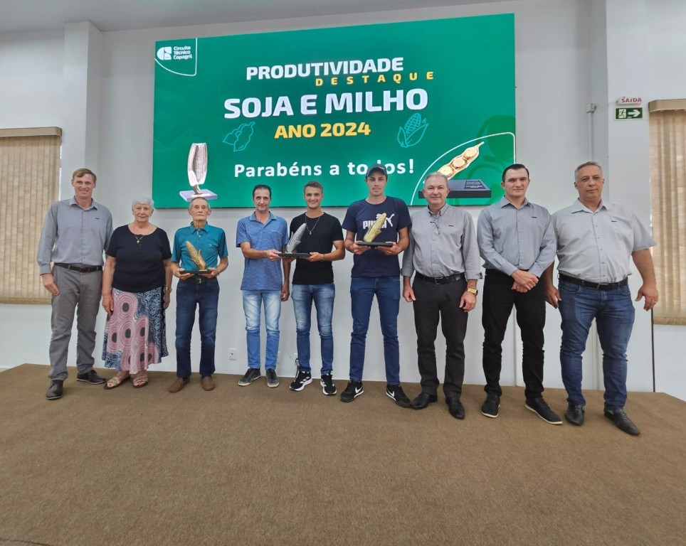 Copagril reconhece produtores com melhores produtividades em soja e milho