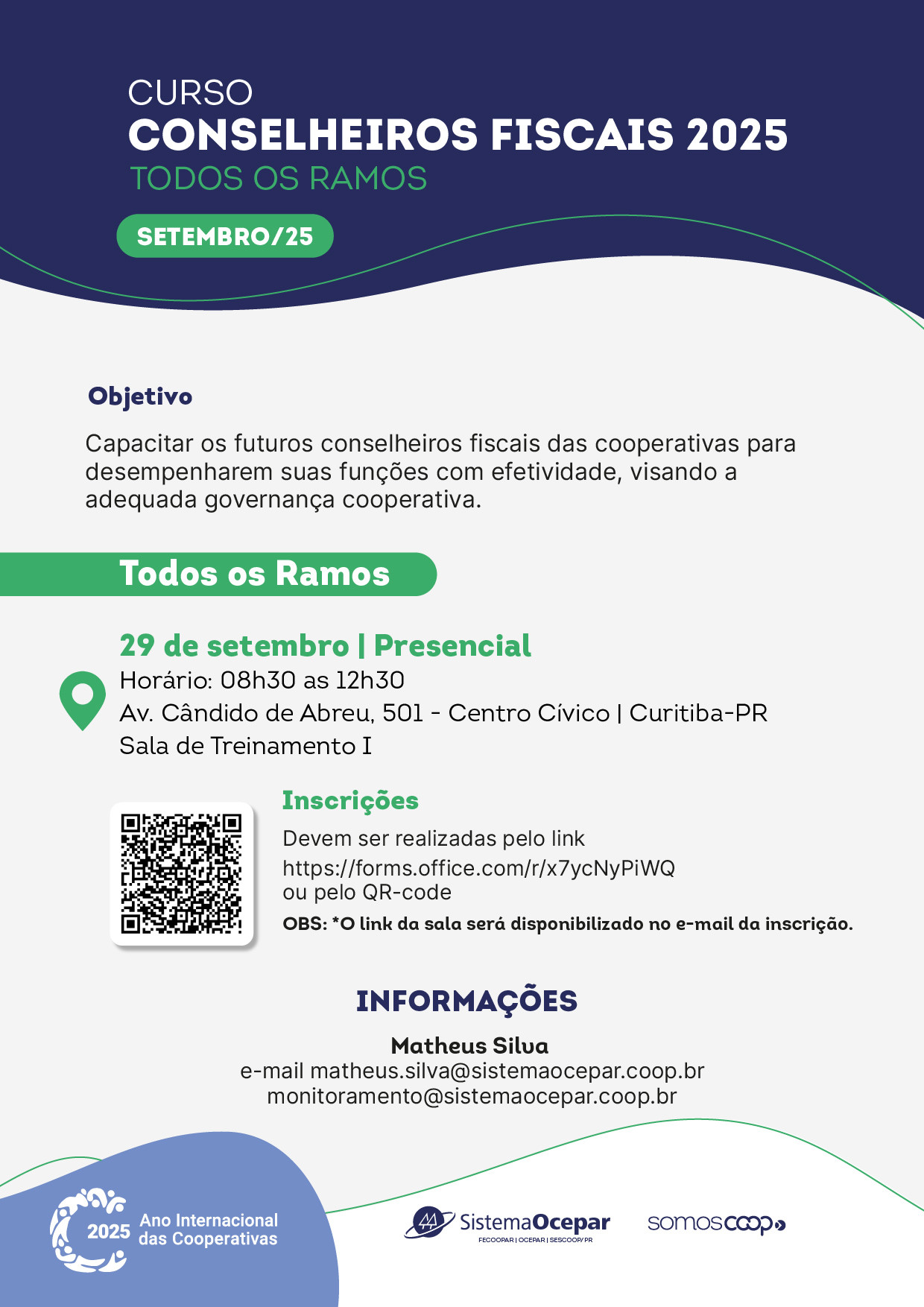 curso conselheiros fiscais SETEMBRO 2025 todos ramos