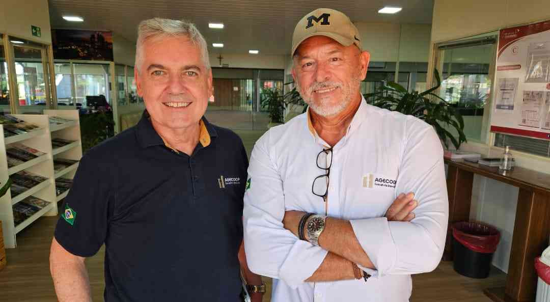 Nelson Castro Junior e Marcos Bertoli presidente e vice da Agecoop Show Rural