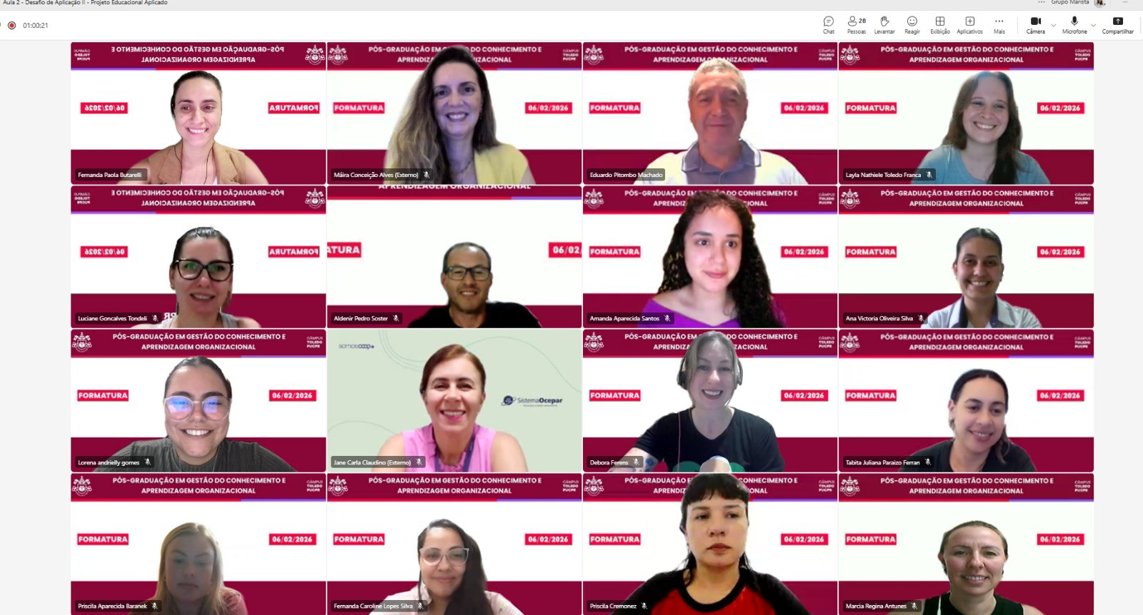 Profissionais de cooperativas concluem pós em Gestão do Conhecimento e Aprendizagem Organizacional