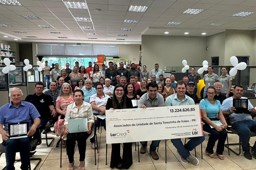 Distribuição de resultados da Lar Cooperativa somam R$ 335,9 milhões