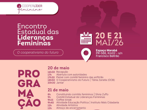 Mais de 600 mulheres estarão no Encontro de Lideranças Femininas